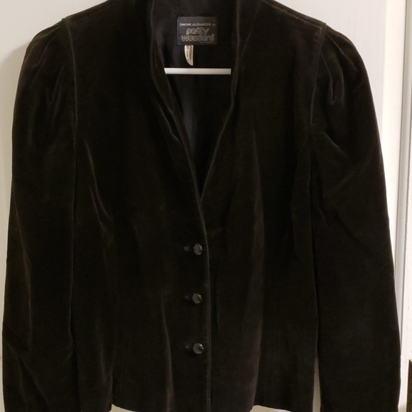 Black Velvet Jacket/Blazer - Picture 2 of 2